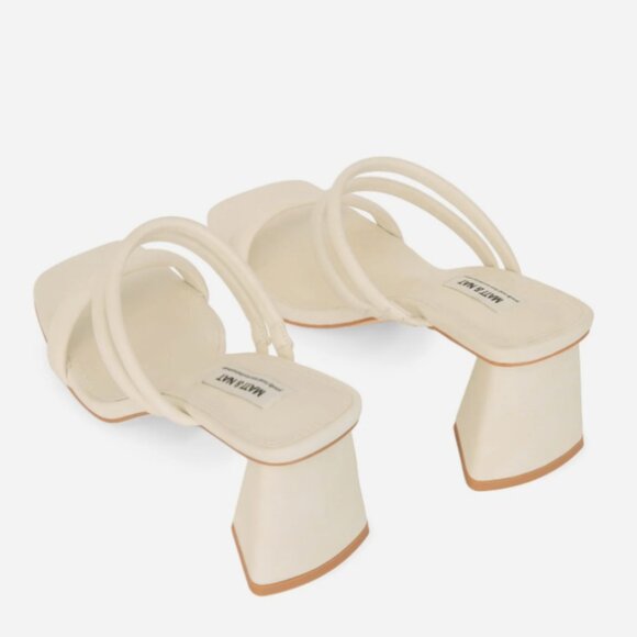 LINO Women's Vegan Heels - OFF WHITE / 39 - NEW - Picture 3 of 5